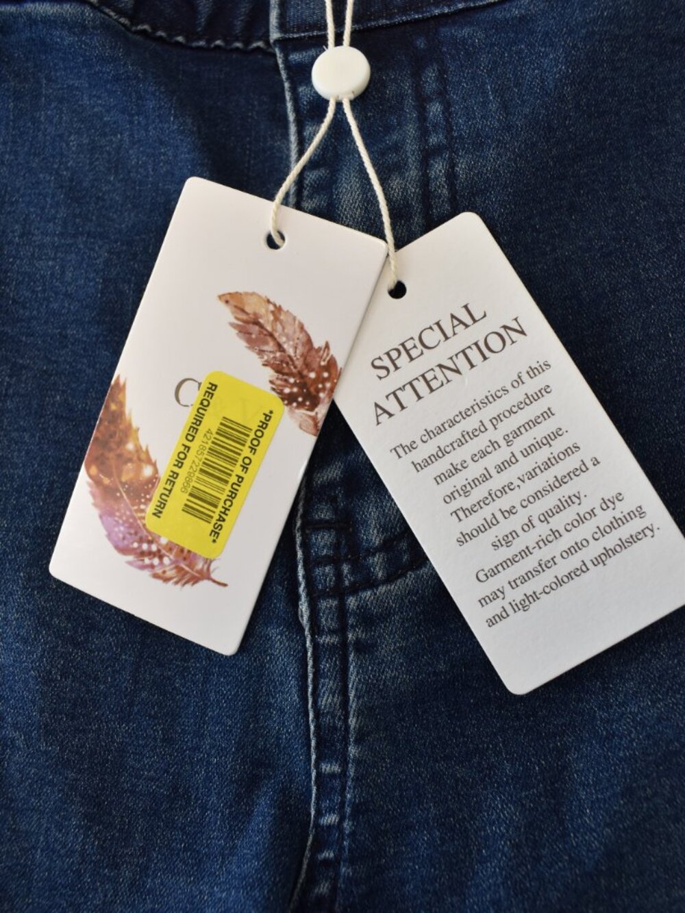 NWT C&V Jeans Youth Girls Flare Leg-Hippie-Wide Bottoms-Stylish-Size Lrg 12/14 - Picture 3 of 6